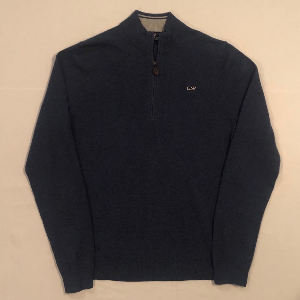 Vineyard Vines Boys Classic Zip Mock Neck Sweater